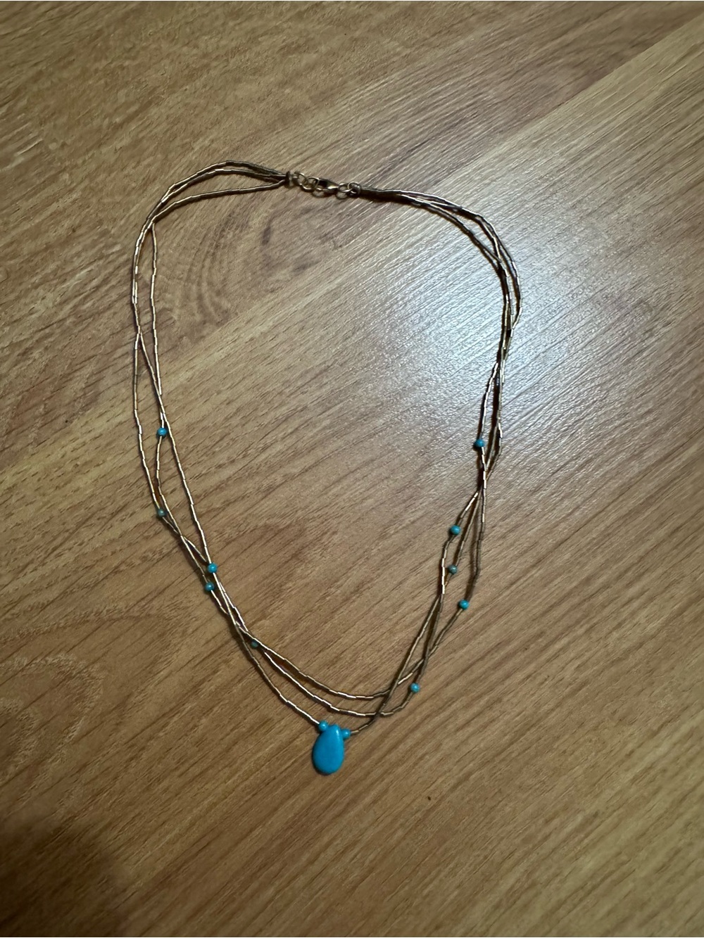 Liquid silver Navajo style necklace